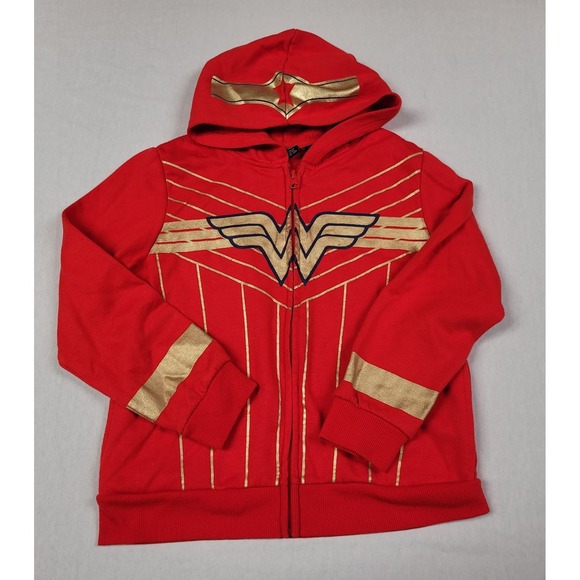 MAD Engine Other - Mad Engine Wonder Woman Red Full Zip Hoodie Girl's Size XL 14/16 (Missing Cape)